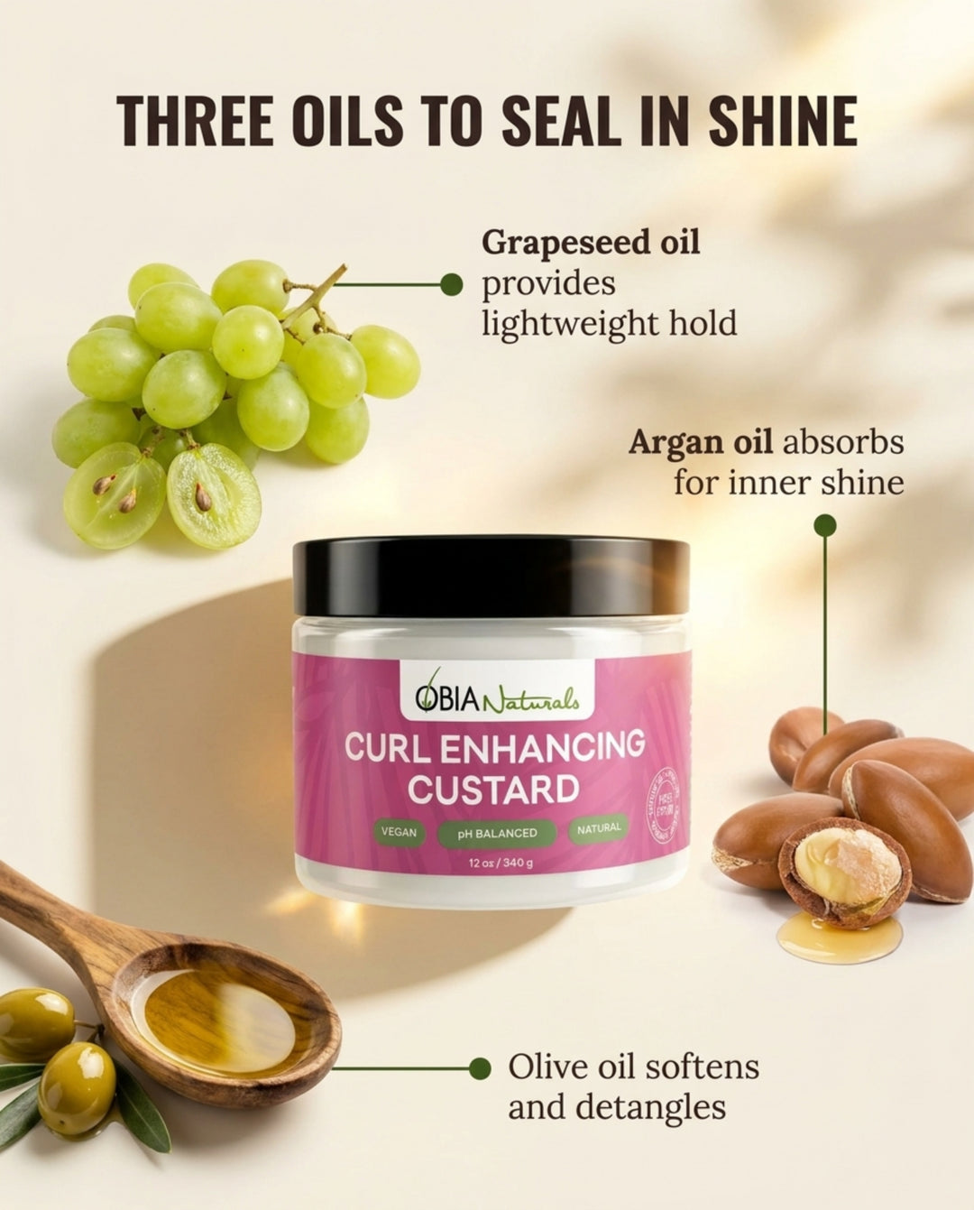 Curl Enhancing Custard — Defining Curl Gel for Curly Hair