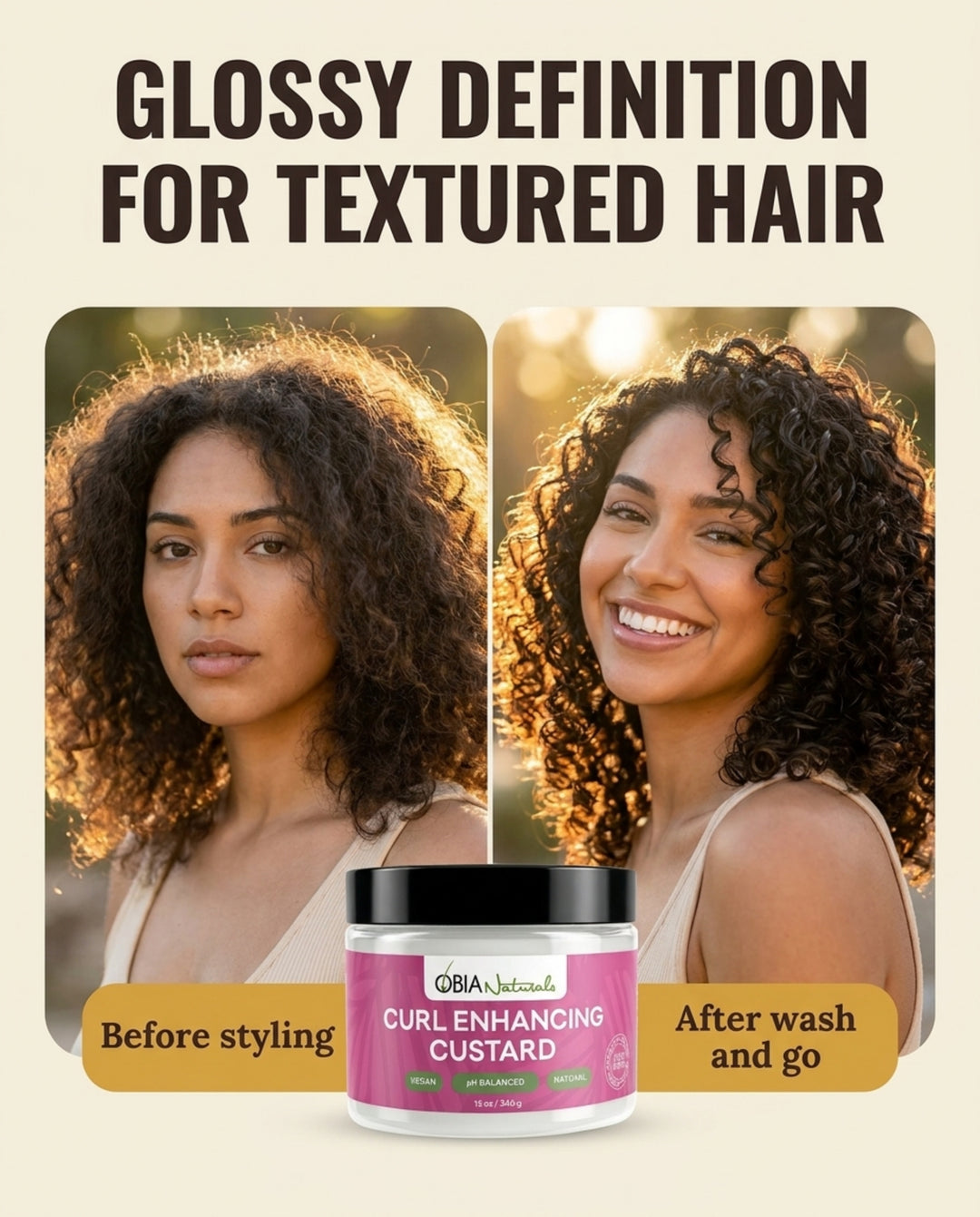 Curl Enhancing Custard — Defining Curl Gel for Curly Hair