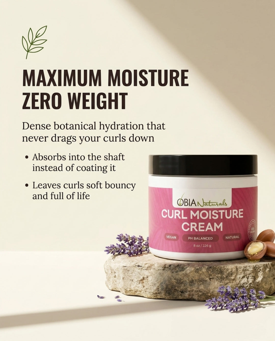 Curl Moisture Cream — Curl Cream &amp; Leave-In Conditioner for Curly Hair