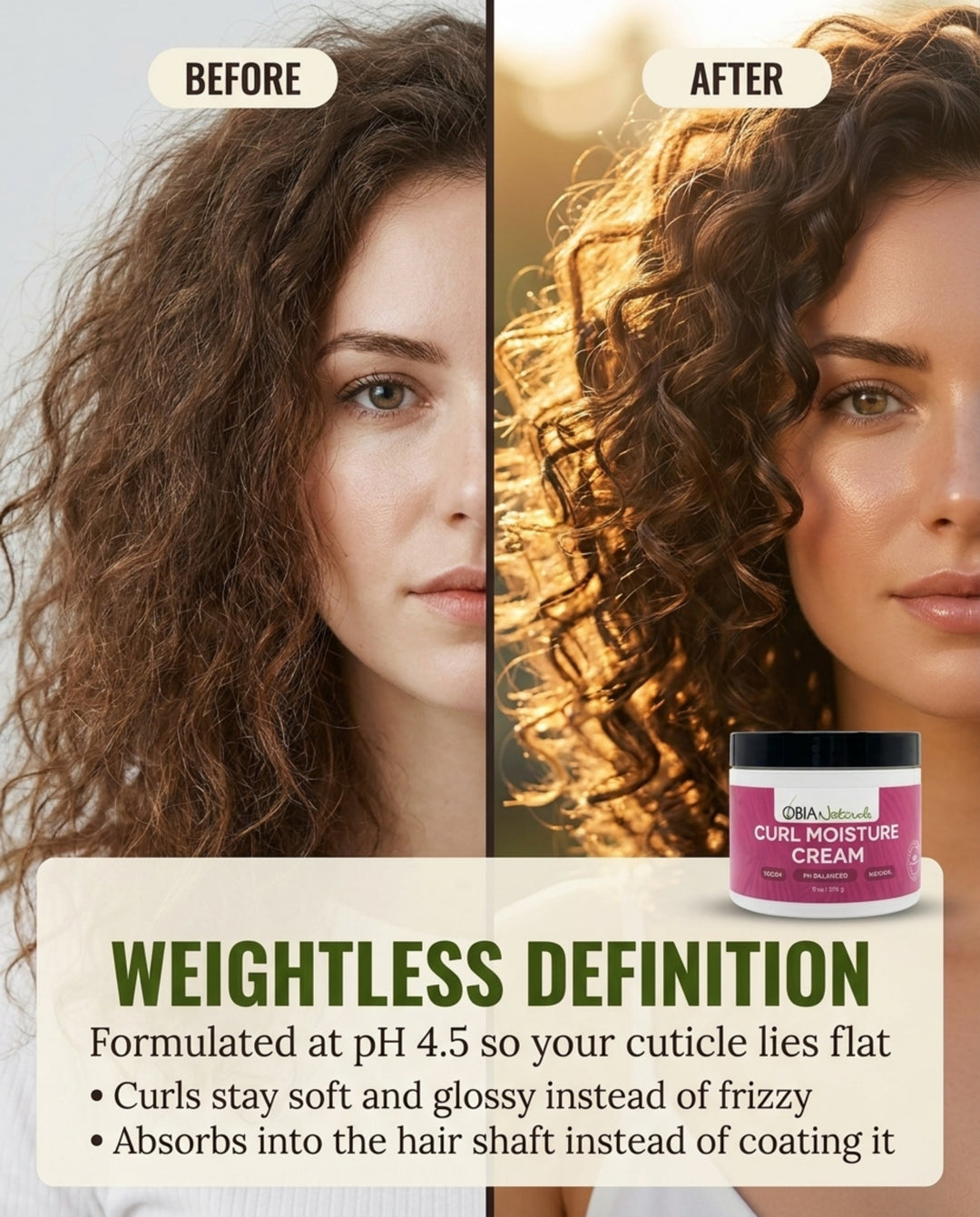 Curl Moisture Cream — Curl Cream &amp; Leave-In Conditioner for Curly Hair