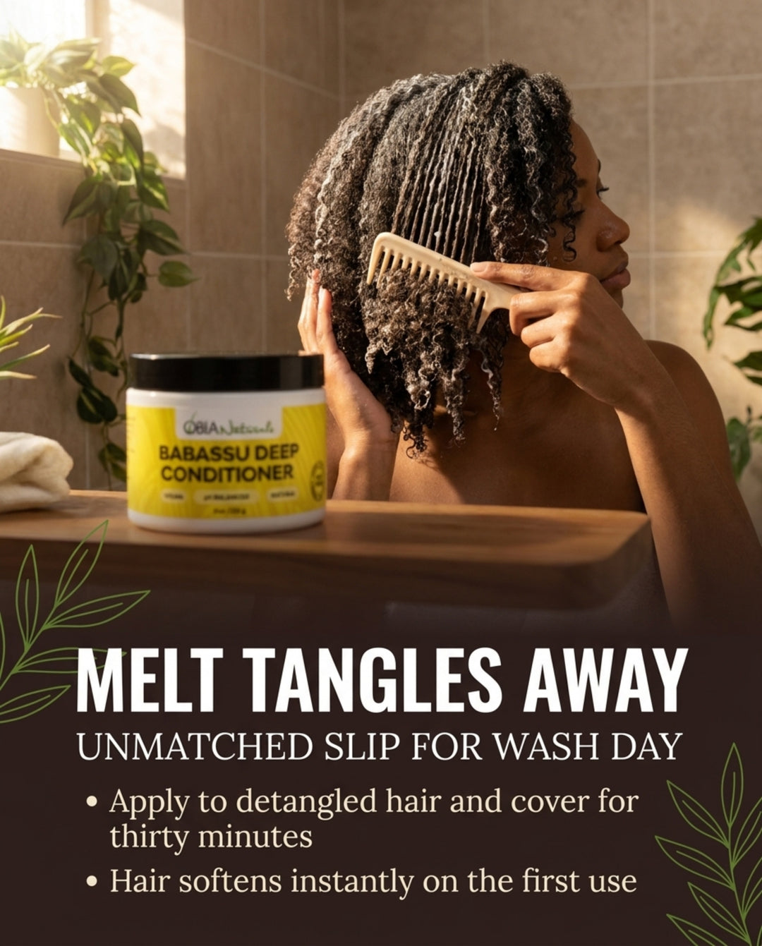 Babassu Deep Conditioner — Protein-Free for Dry, Curly Hair