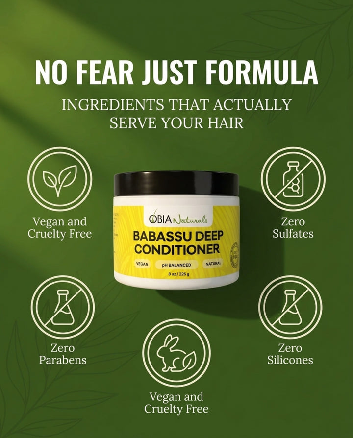 Babassu Deep Conditioner — Protein-Free for Dry, Curly Hair