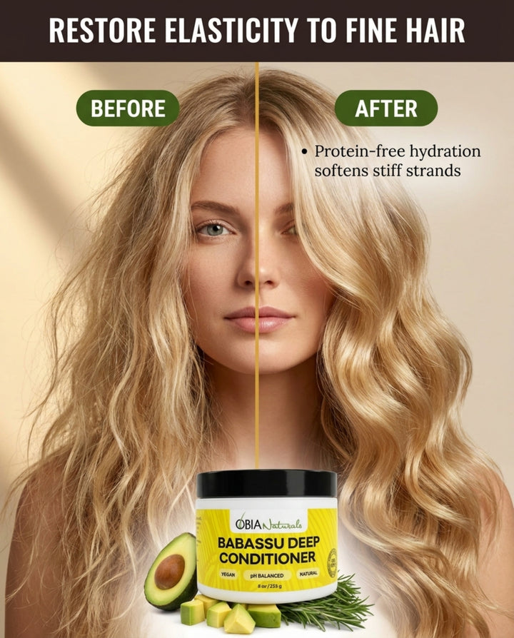 Babassu Deep Conditioner — Protein-Free for Dry, Curly Hair