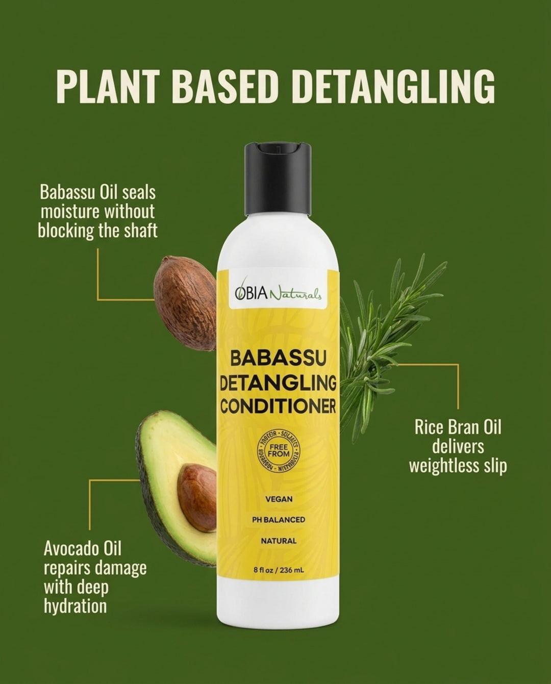 Babassu Detangling Conditioner — Slip Detangler for Curls