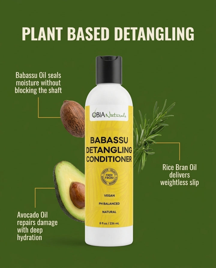 Babassu Detangling Conditioner — Slip Detangler for Curls