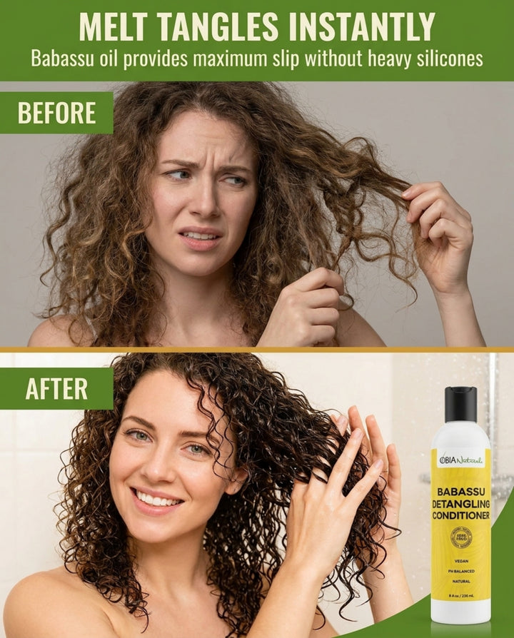Babassu Detangling Conditioner — Slip Detangler for Curls