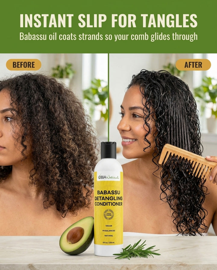 Babassu Detangling Conditioner — Slip Detangler for Curls