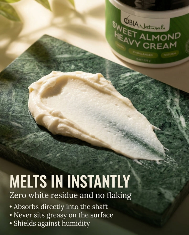 Sweet Almond Heavy Cream — Leave-In Conditioner for Dry, Damaged Hair