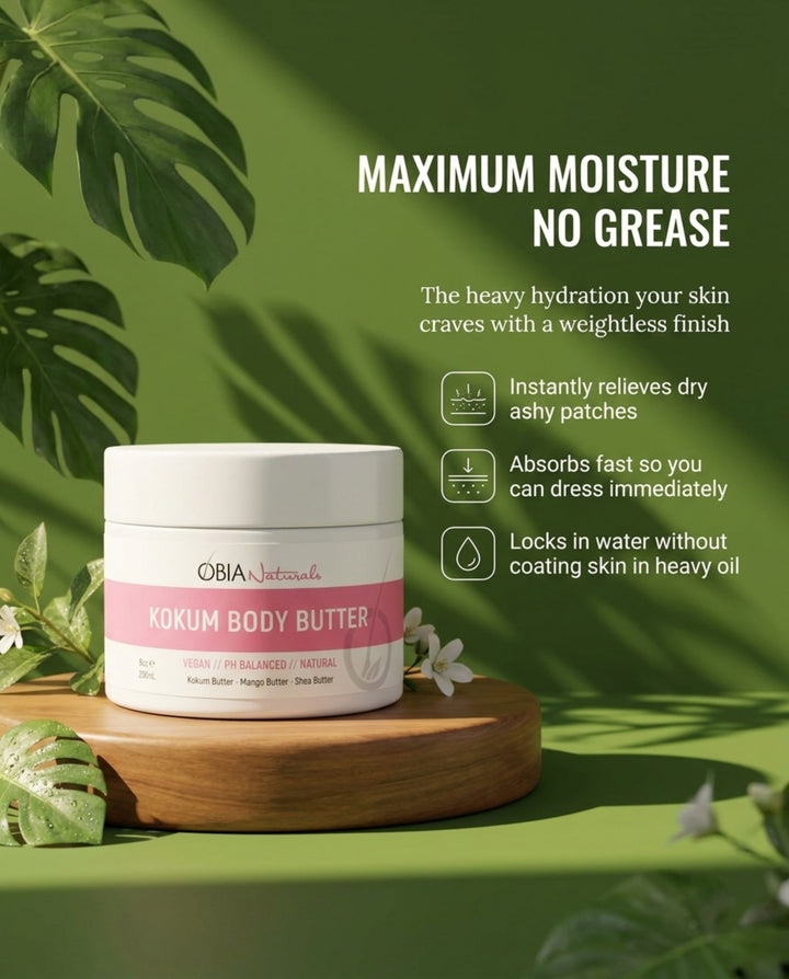 Kokum Body Butter — Whipped Body Butter for Women, Dry Skin