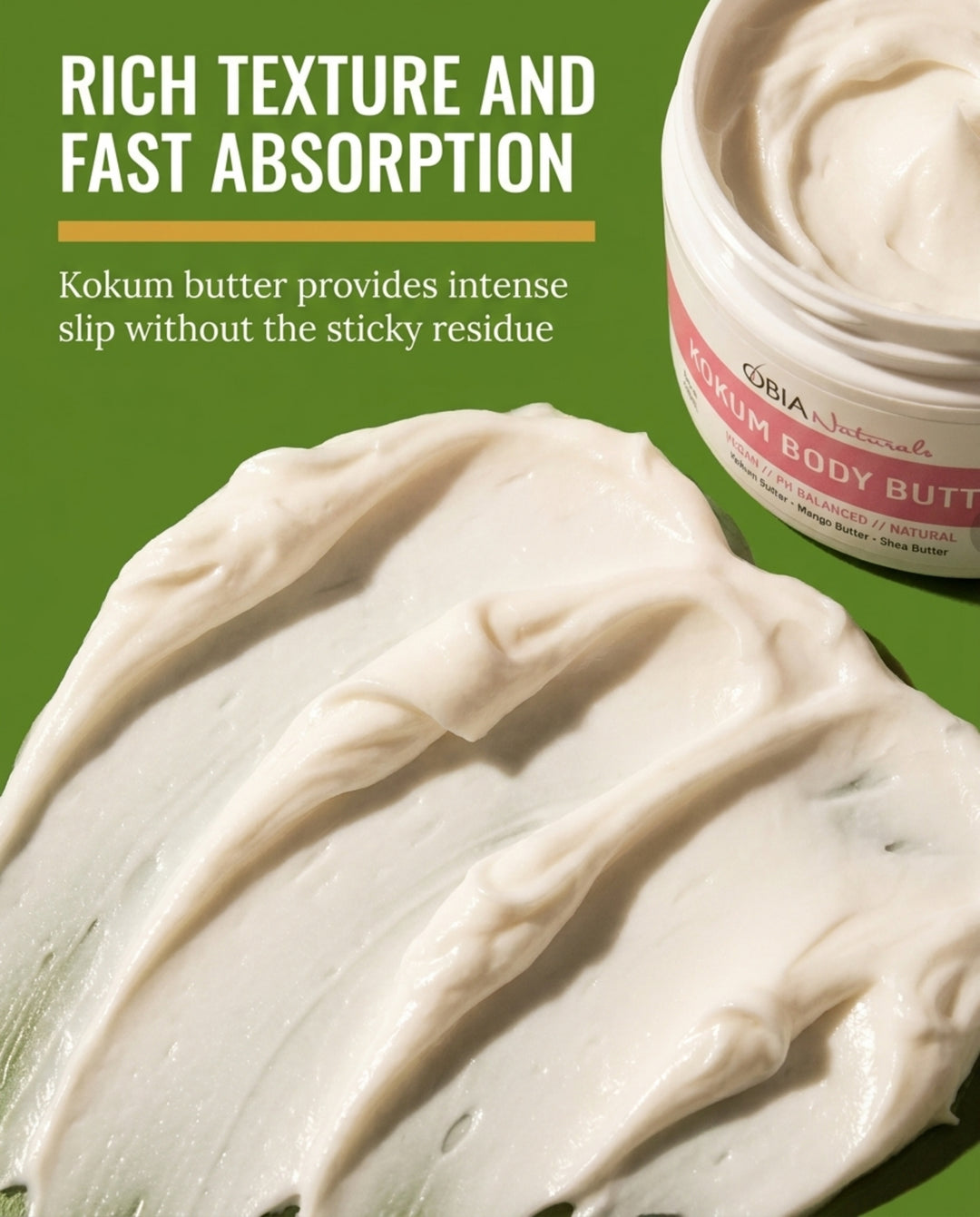 Kokum Body Butter — Whipped Body Butter for Women, Dry Skin