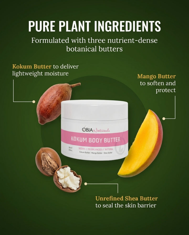 Kokum Body Butter — Whipped Body Butter for Women, Dry Skin