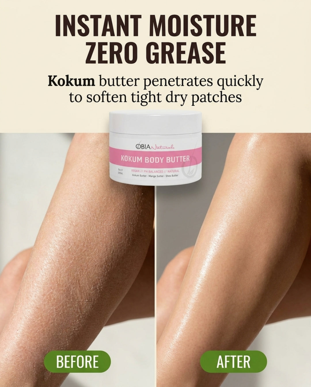 Kokum Body Butter — Whipped Body Butter for Women, Dry Skin