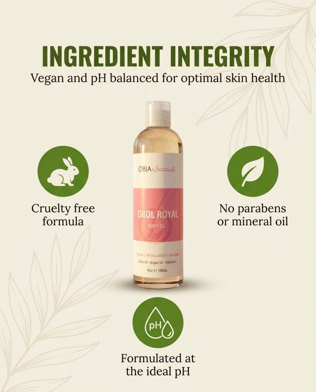 OBOL Royal Body Oil — Argan Body Oil for Women, After Shower