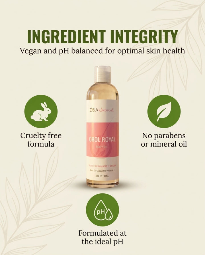 OBOL Royal Body Oil — Argan Body Oil for Women, After Shower