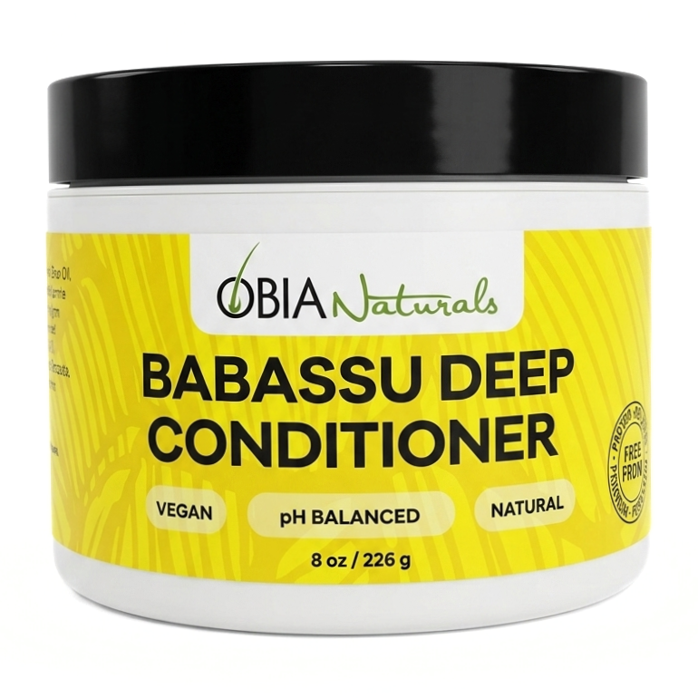 OBIA Naturals Babassu Deep Conditioner jar — protein-free repair treatment for curls and coils