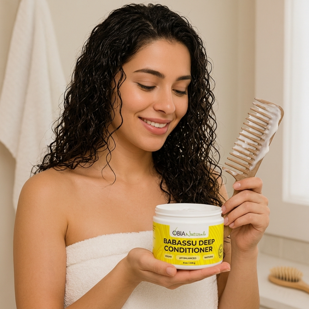 Babassu Deep Conditioner by OBIA Naturals — vegan deep conditioner for soft, shiny curls