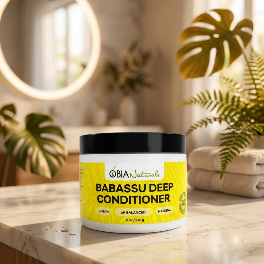 OBIA Naturals Babassu Deep Conditioner — strand-strengthening Babassu Oil repair treatment