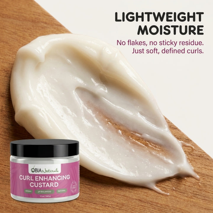 Curl Enhancing Custard by OBIA Naturals — vegan, pH-balanced curl definition