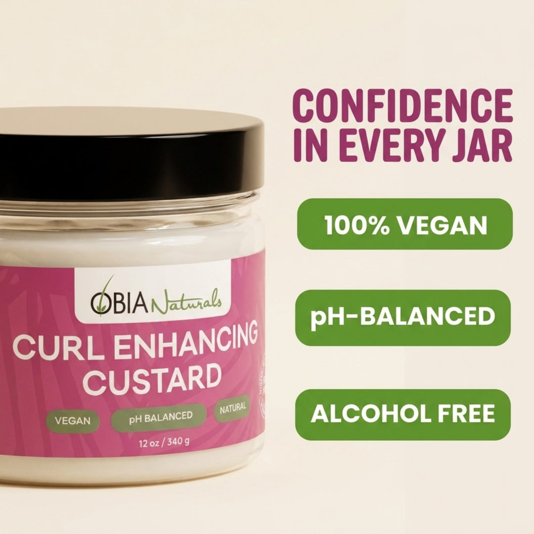 OBIA Naturals Curl Enhancing Custard — moisture-locked definition for curls and coils