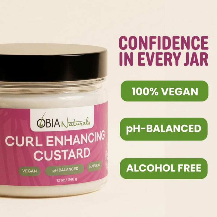 OBIA Naturals Curl Enhancing Custard — moisture-locked definition for curls and coils