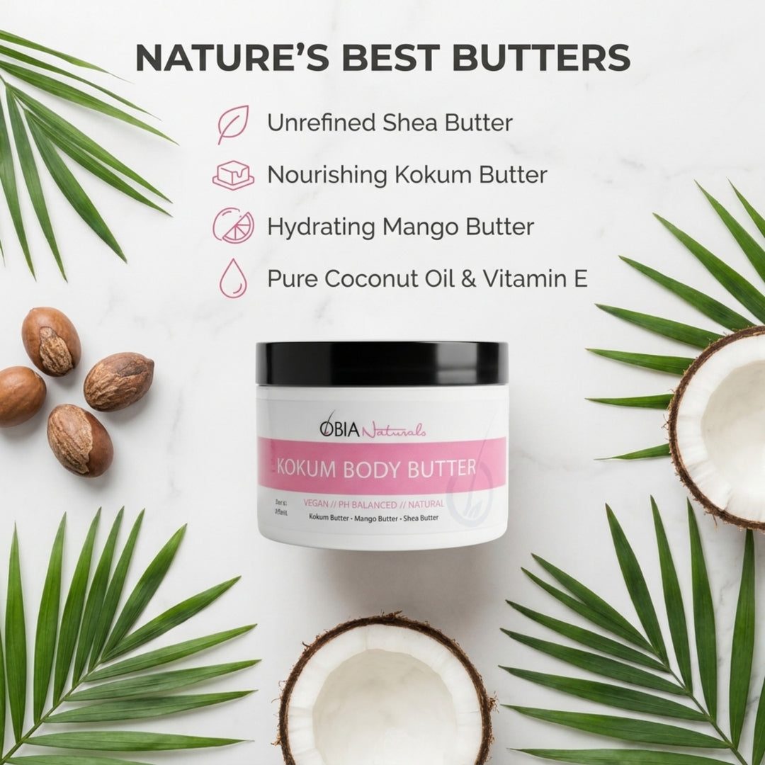 Kokum Body Butter — Whipped Body Butter for Women, Dry Skin