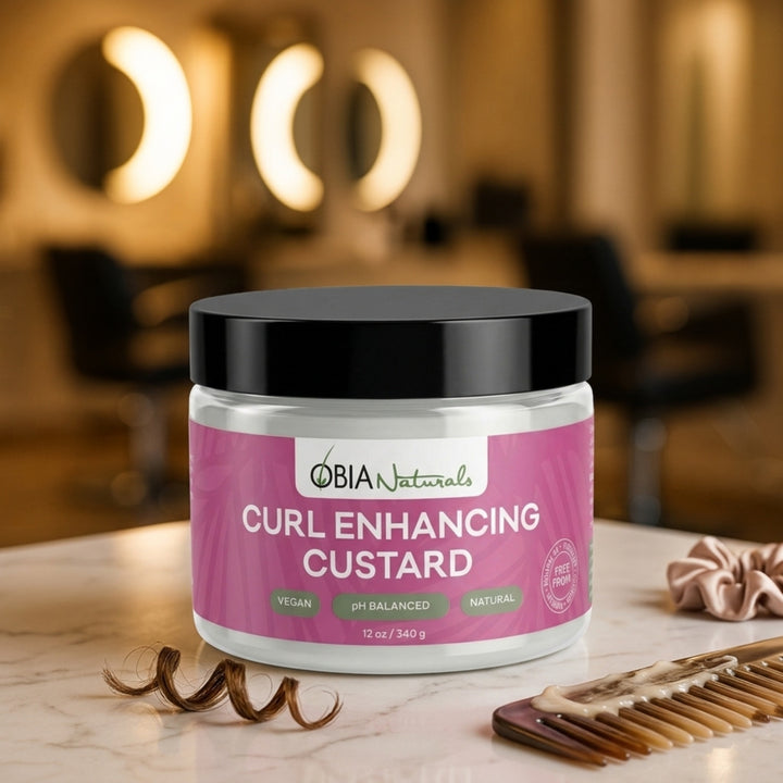 OBIA Naturals Curl Enhancing Custard — oil-rich gel styler for soft, springy curls