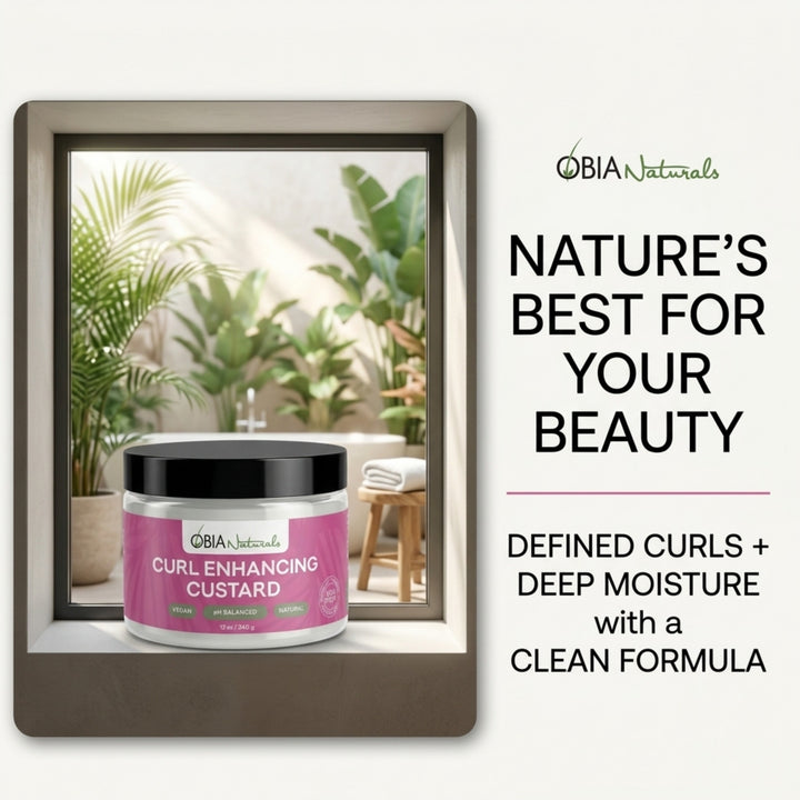 OBIA Naturals Curl Enhancing Custard — alcohol-free formula with luxurious natural oils