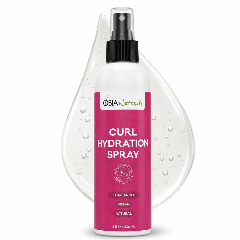 Curl Hydration Spray by OBIA Naturals — daily curl refresher with Argan and Rose oils
