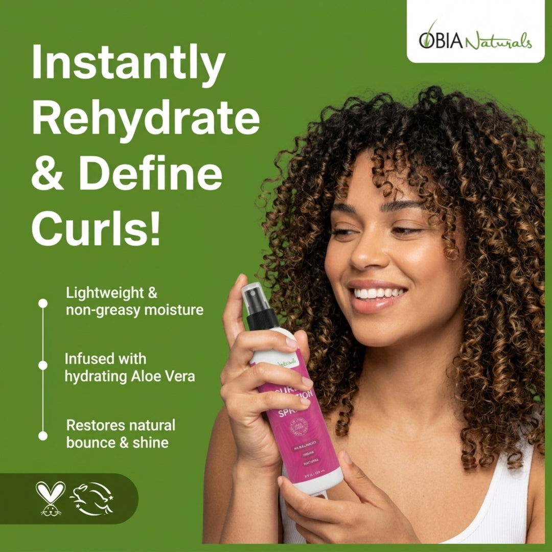 Curl Hydration Spray — refreshes wigs, weaves, and protective styles between washes