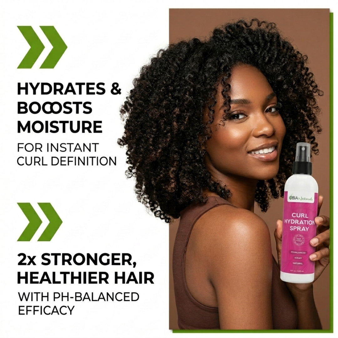 Curl Hydration Spray — layers moisture on wet hair before styling