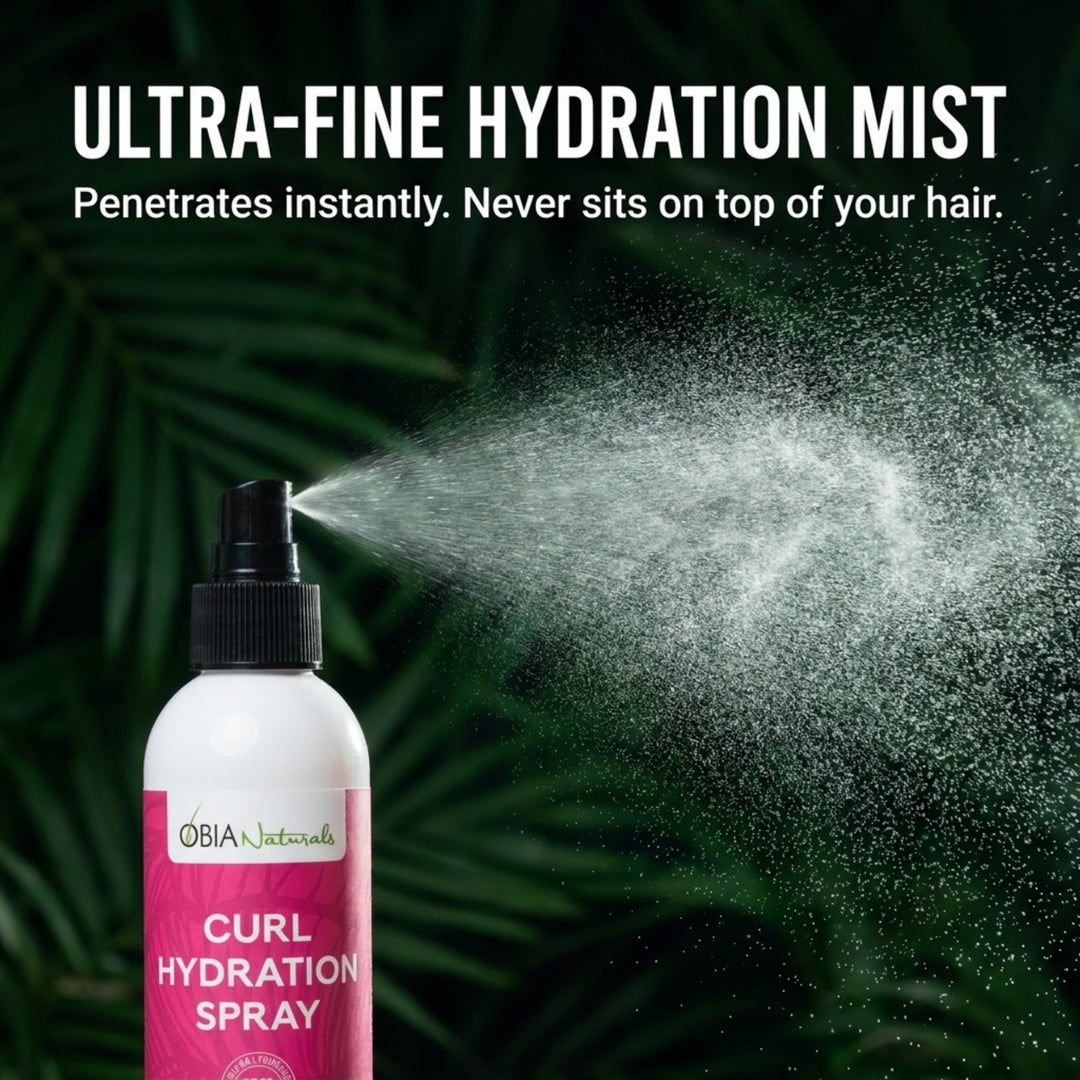 Curl Hydration Spray by OBIA Naturals — no-residue moisture mist for natural hair