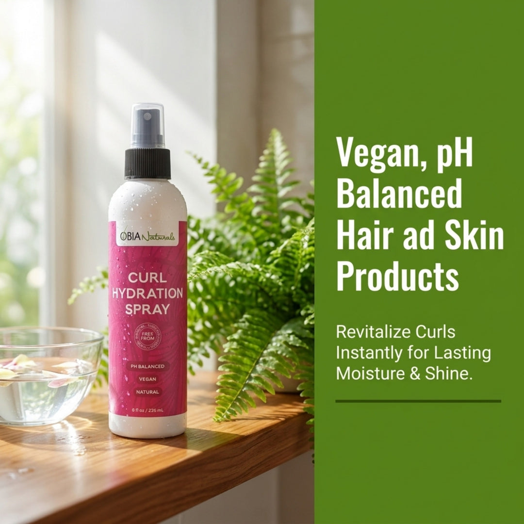 OBIA Naturals Curl Hydration Spray — soothes the scalp while reviving curls and edges