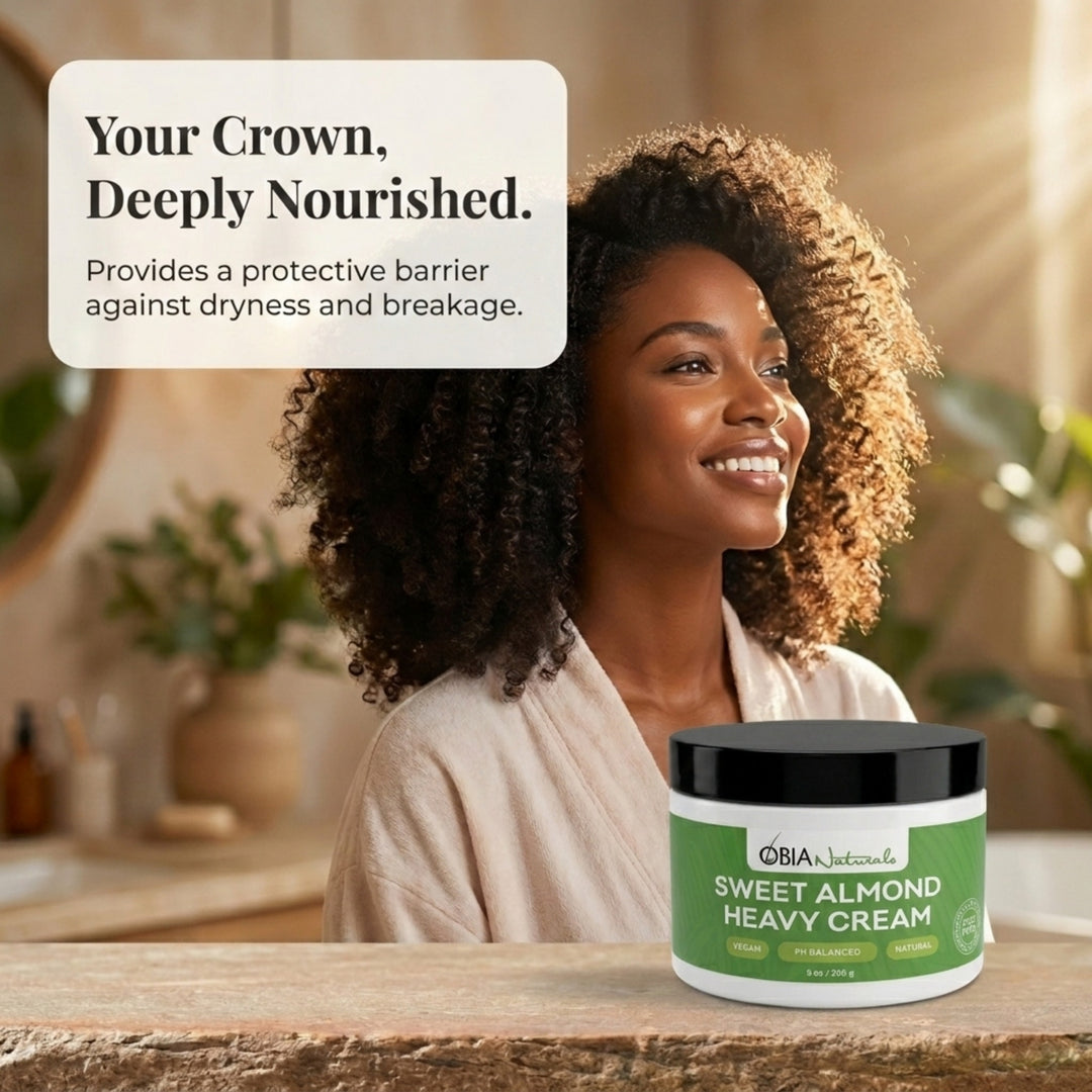 Sweet Almond Heavy Cream — heavyweight leave-in conditioner for thirsty curls and coils