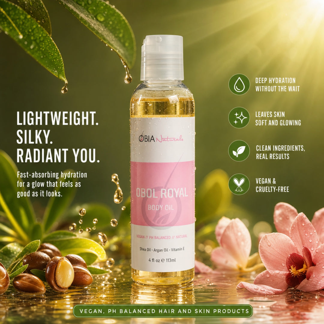 OBOL Royal Body Oil — Argan Body Oil for Women, After Shower