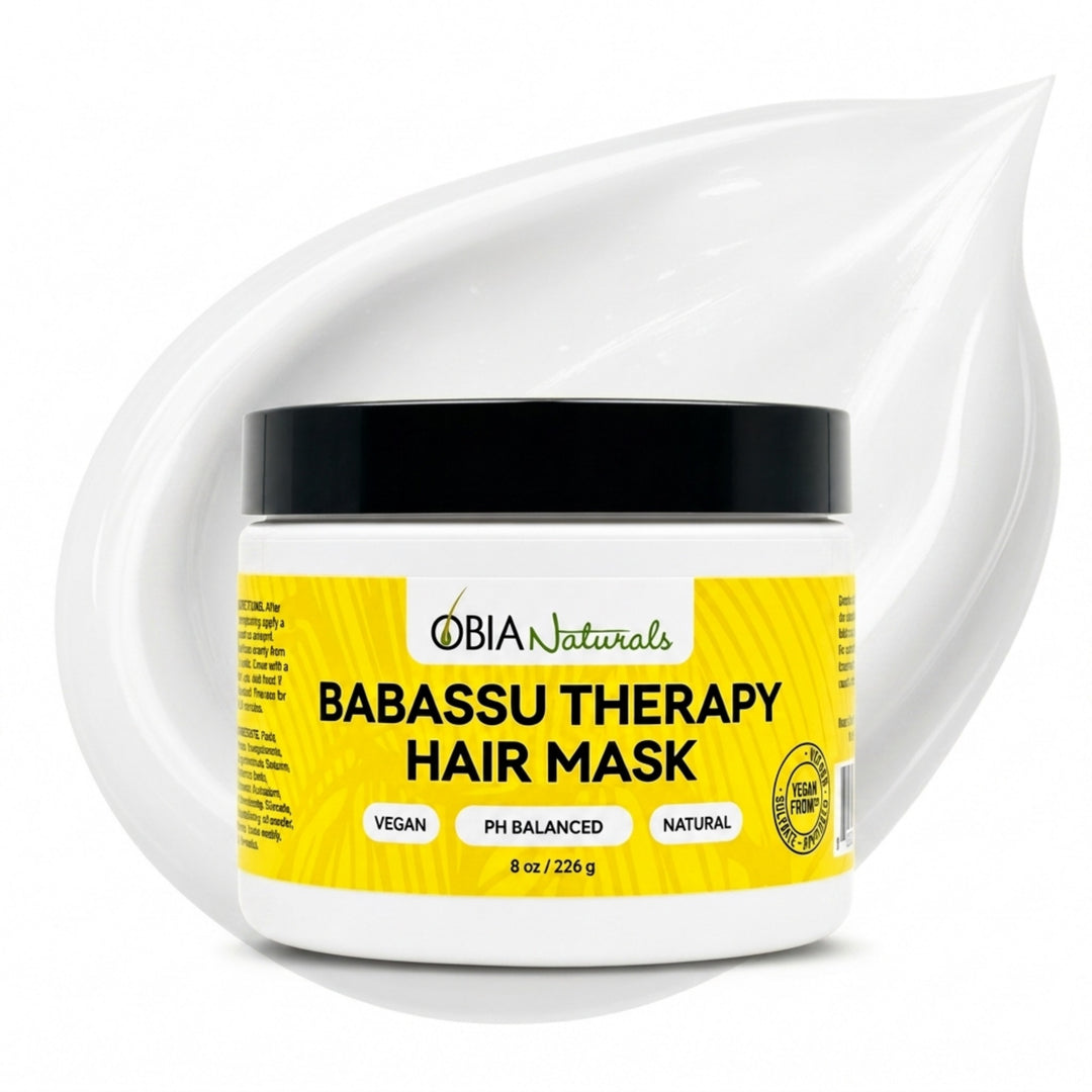 Babassu Hair Therapy Mask by OBIA Naturals — repairs, strengthens, and reconstructs damaged hair