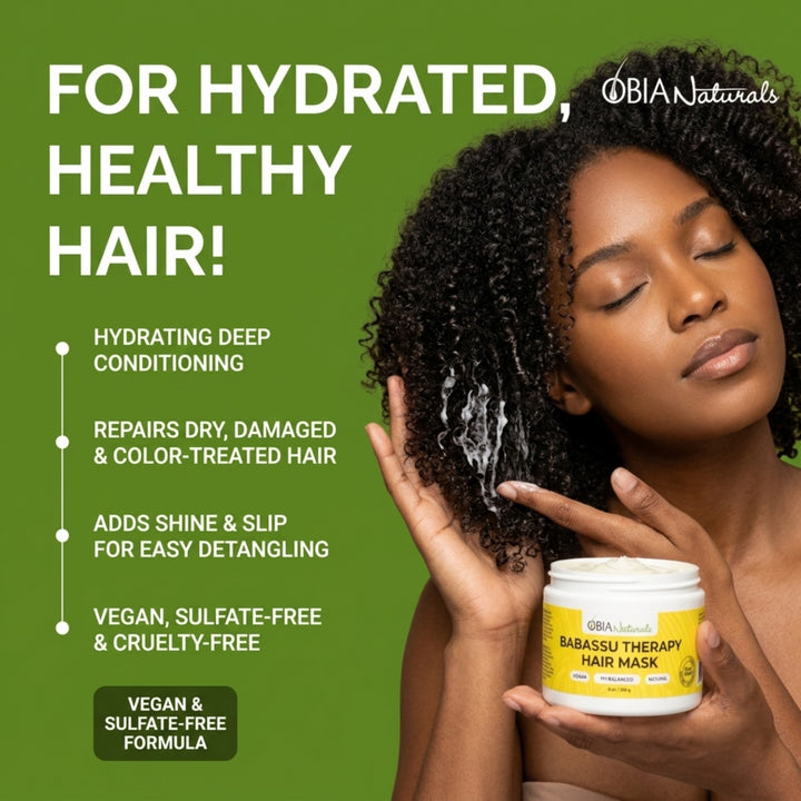 OBIA Naturals Babassu Hair Therapy Mask — restores moisture balance to damaged strands