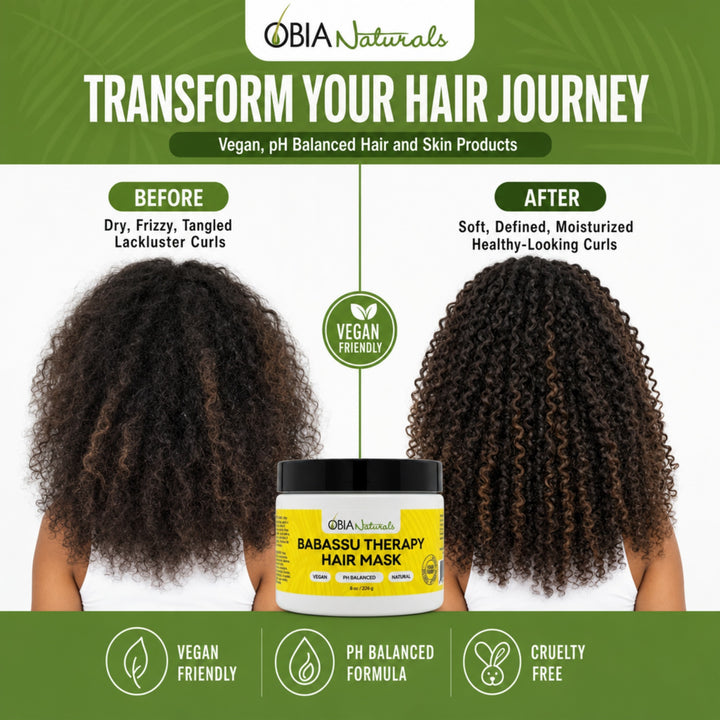 Babassu Hair Therapy Mask — strand-strengthening Babassu and Olive oils for shine