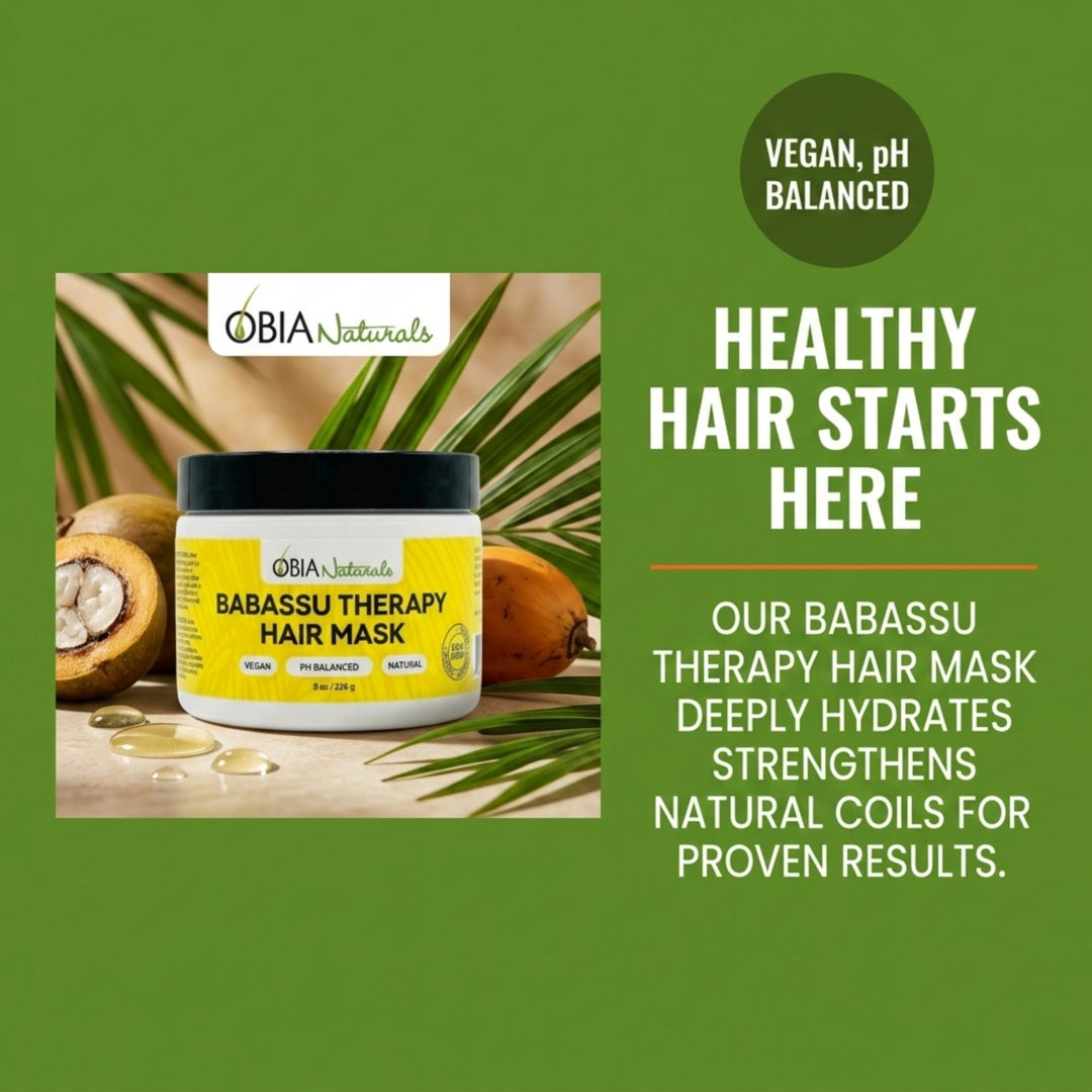 OBIA Naturals Babassu Hair Therapy Mask — apply under heat for intensive repair