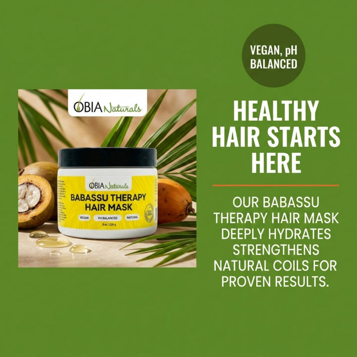 OBIA Naturals Babassu Hair Therapy Mask — apply under heat for intensive repair
