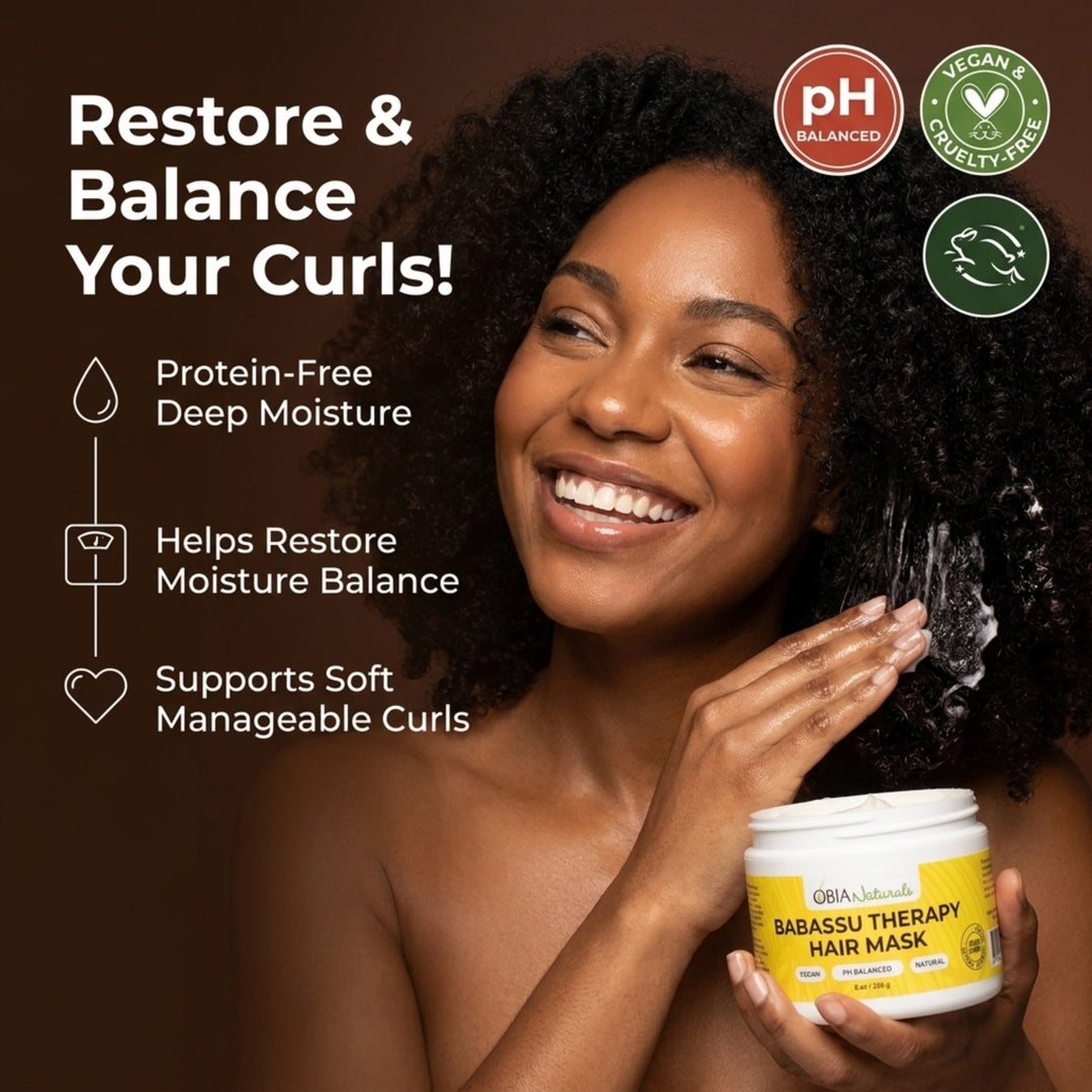 OBIA Naturals Babassu Hair Therapy Mask — cruelty-free repair mask with Rosemary