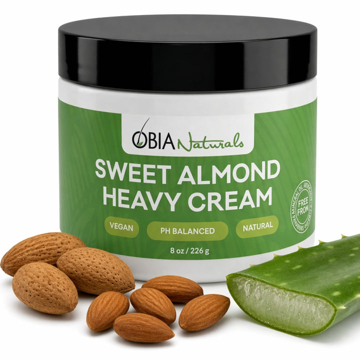 Sweet Almond Heavy Cream — Leave-In Conditioner for Dry, Damaged Hair