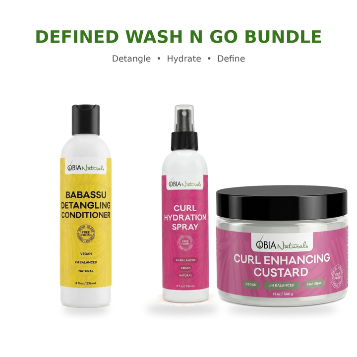 Defined Wash N Go Bundle — Wash &amp; Go Kit for Curly Hair