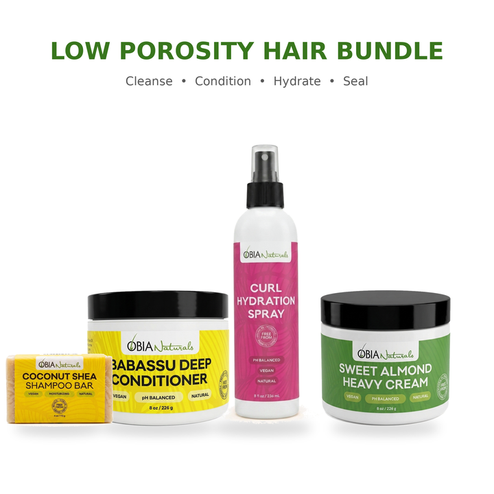 Low Porosity Hair Bundle — Vegan Wash Day Set for Curls