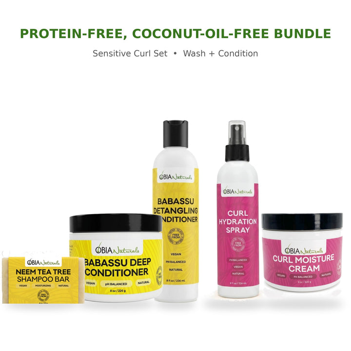Protein-Free, Coconut-Oil-Free Hair Bundle — Sensitive Curl Set