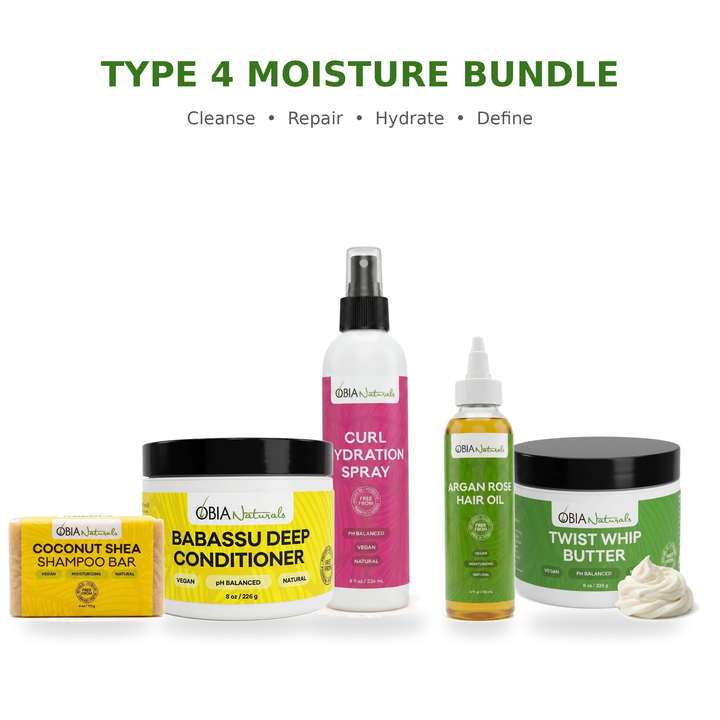 Type 4 Moisture Bundle — Coily Hair Moisture Set
