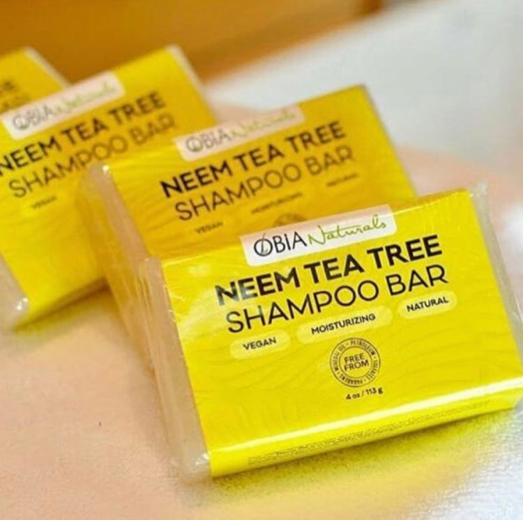 Neem Tea Tree Shampoo Bar by OBIA Naturals — clarifying shampoo for dry scalp